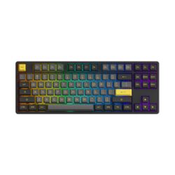 KEYBOARD (คีย์บอร์ด) AKKO 5087B PLUS BLACK&GOLD (AKKO V3 CREAM YELLOW SWITCH ) (LASER THAI)