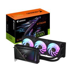 VGA(การ์ดจอ) GIGABYTE AORUS GEFORCE RTX 5080 XTREME WATERFORCE - 16GB GDDR7 (GV-N5080AORUSX-W-16GD) (3Y)
