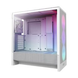 CASE (เคส) NZXT H5 FLOW RGB [2024] (WHITE)(E-ATX) (2Y)