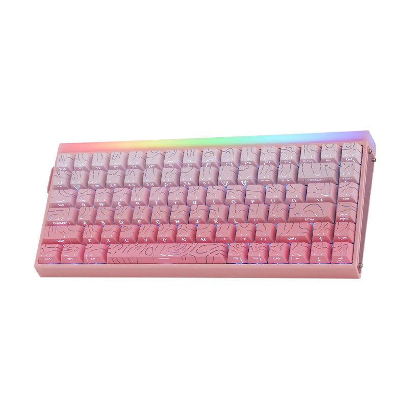 KEYBOARD (คีย์บอร์ด) AULA HERO 84 HE SIDE PRINTED (PINK) NEPTUNE MAGNETIC SWITCH (EN) (2Y) - Image 11