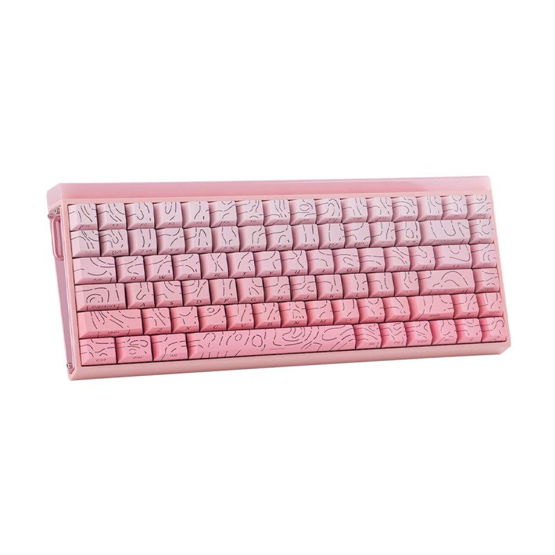 KEYBOARD (คีย์บอร์ด) AULA HERO 84 HE SIDE PRINTED (PINK) NEPTUNE MAGNETIC SWITCH (EN) (2Y) - Image 2