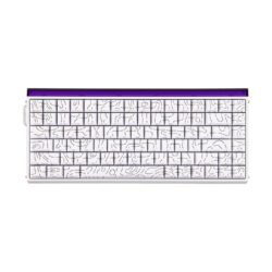 KEYBOARD (คีย์บอร์ด) AULA HERO 84 HE SIDE PRINTED (WHITE) PLUTO MAGNETIC SWITCH (EN) (2Y)