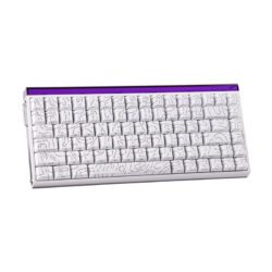 Alternative view of KEYBOARD (คีย์บอร์ด) AULA HERO 84 HE SIDE PRINTED (WHITE) PLUTO MAGNETIC SWITCH (EN) (2Y)