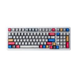 KEYBOARD (คีย์บอร์ด) AULA F99 (COMICS) 3 IN 1 WIRELESS GRAY WOOD SWITCH V.3 HOT (EN/TH) (2Y)
