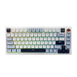 KEYBOARD (คีย์บอร์ด) NEOLUTION E-SPORT GAMING SINGULARCORE (WHITE) (PHILIKEY PINK AFTERGLOW SWITCH) (EN/TH) (2Y)