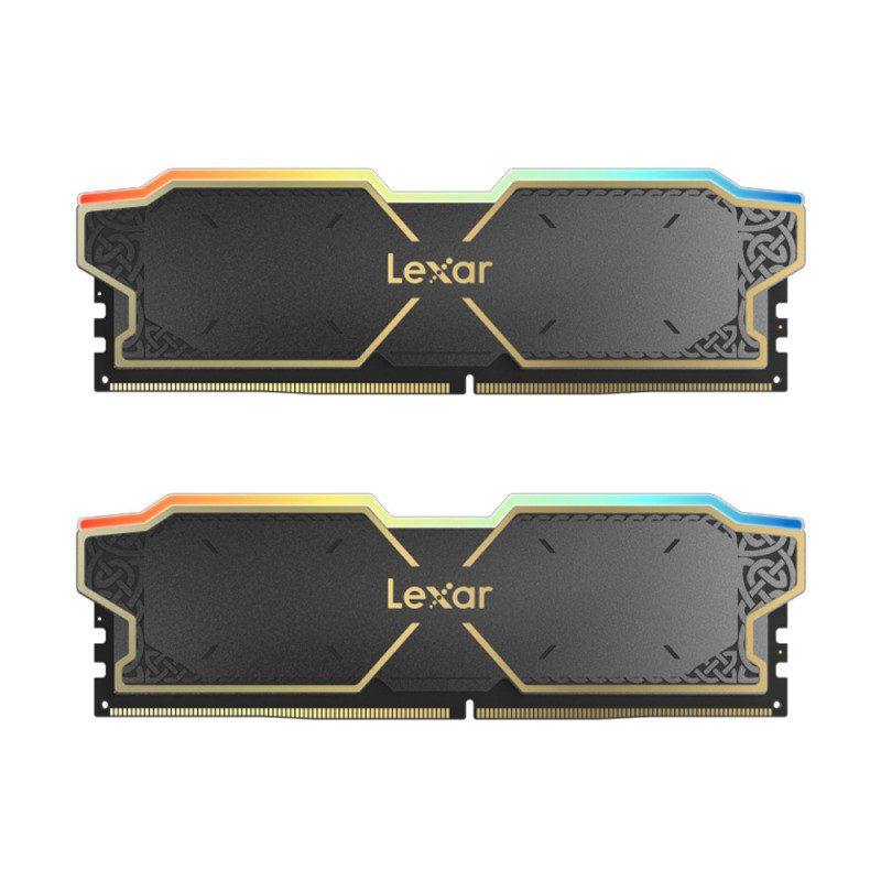 RAM (แรม) LEXAR THOR DUAL RGB 32GB (16x2) DDR5 6000MHz BLACK (LD5U16G60C38BG-RGD) (LT) - Image 2