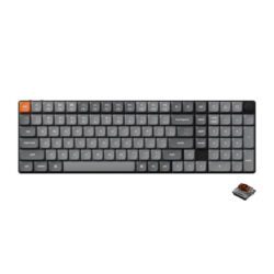 KEYBOARD (คีย์บอร์ด) KEYCHRON K17 MAX QMK WIRELESS (GATERON LOW PROFILE 2.0 BROWN SWITCH) (BLACK) (EN/TH) (2Y)