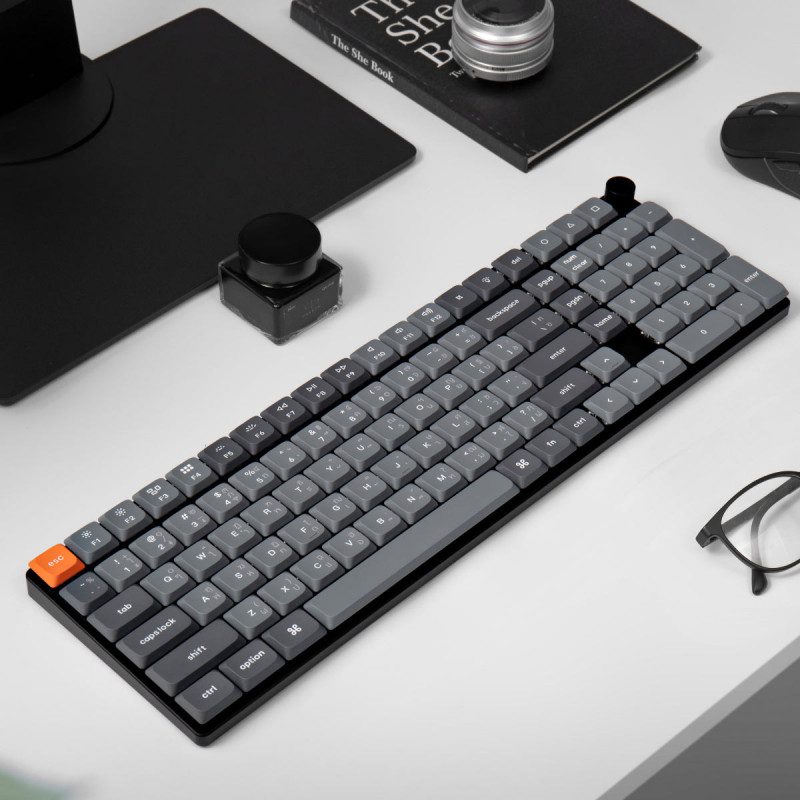 KEYBOARD (คีย์บอร์ด) KEYCHRON K17 MAX QMK WIRELESS (GATERON LOW PROFILE 2.0 RED SWITCH) (BLACK) (EN/TH) (2Y) - Image 7