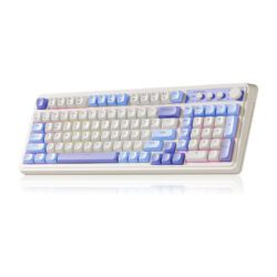 Alternative view of KEYBOARD (คีย์บอร์ด) AULA S99 (WHITE/PURPLE) 3IN1 WIRELESS [MEMBRANE SWITCH] (EN/TH) (2Y)
