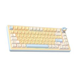 Alternative view of KEYBOARD (คีย์บอร์ด) ONIKUMA UMI MT707 82-KEY 3 MODE (LINEAR SWITCH) (WHITE-BLUE) (EN/TH) (2Y)