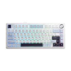 KEYBOARD (คีย์บอร์ด) AULA F75 (GLACIER BLUE) 3IN1 WIRELESS [REAPER SWITCH] (EN/TH) (2Y)