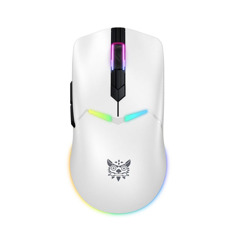 MOUSE (เมาส์) ONIKUMA KITSU TRI-MODE WIRELESS GAMING MOUSE : WHITE (2Y)