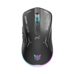 MOUSE (เมาส์) ONIKUMA OKAMI DUAL MODE GAMING MOUSE : BLACK (2Y)