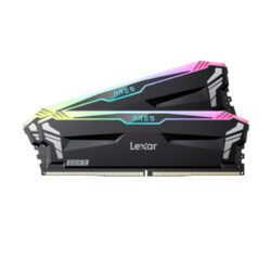 RAM (แรม) LEXAR ARES RGB KIT 32GB (16x2) DDR5 6400MHz BLACK (LD5EU016G-R6400GDLA) (LT)