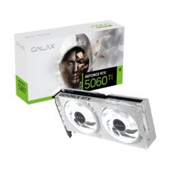 VGA(การ์ดจอ) GALAX GEFORCE RTX 5060 TI 1-CLICK OC WHITE 8GB GDDR7 128BIT (3Y)