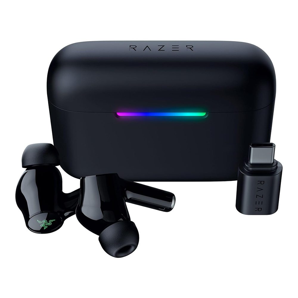 TRUE WIRELESS HEADPHONE (หูฟังทรูไวร์เลส) RAZER HAMMERHEAD V3 HYPERSPEED - BLACK - Image 2