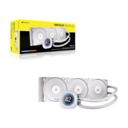 Alternative view of LIQUID COOLER (ชุดน้ำปิด) CORSAIR NAUTILUS 360 RS LCD WHITE (CW-9061034-WW) (5Y)