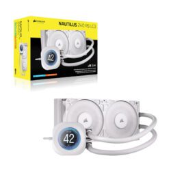 Alternative view of LIQUID COOLER (ชุดน้ำปิด) CORSAIR NAUTILUS 240 RS LCD WHITE (CW-9061032-WW) (5Y)