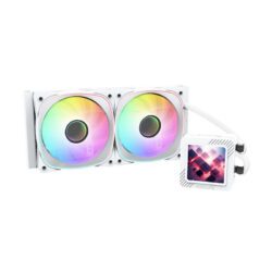 LIQUID COOLER (ชุดน้ำปิด) iHAVECPU LCD240 PRO WHITE (2Y)