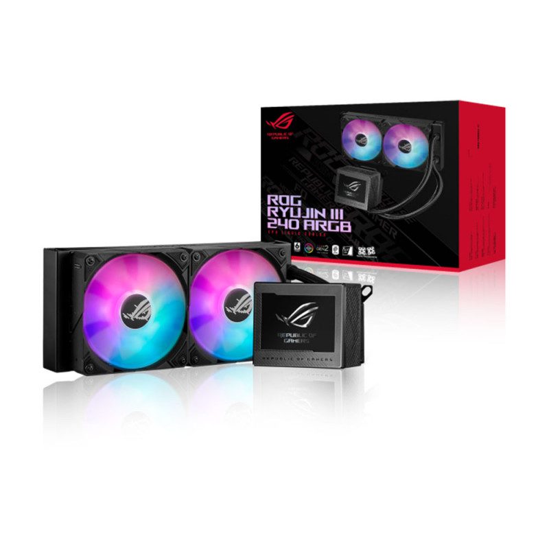 LIQUID COOLER (ชุดน้ำปิด) ASUS ROG RYUJIN III 240 ARGB BLACK (6Y) - Image 6