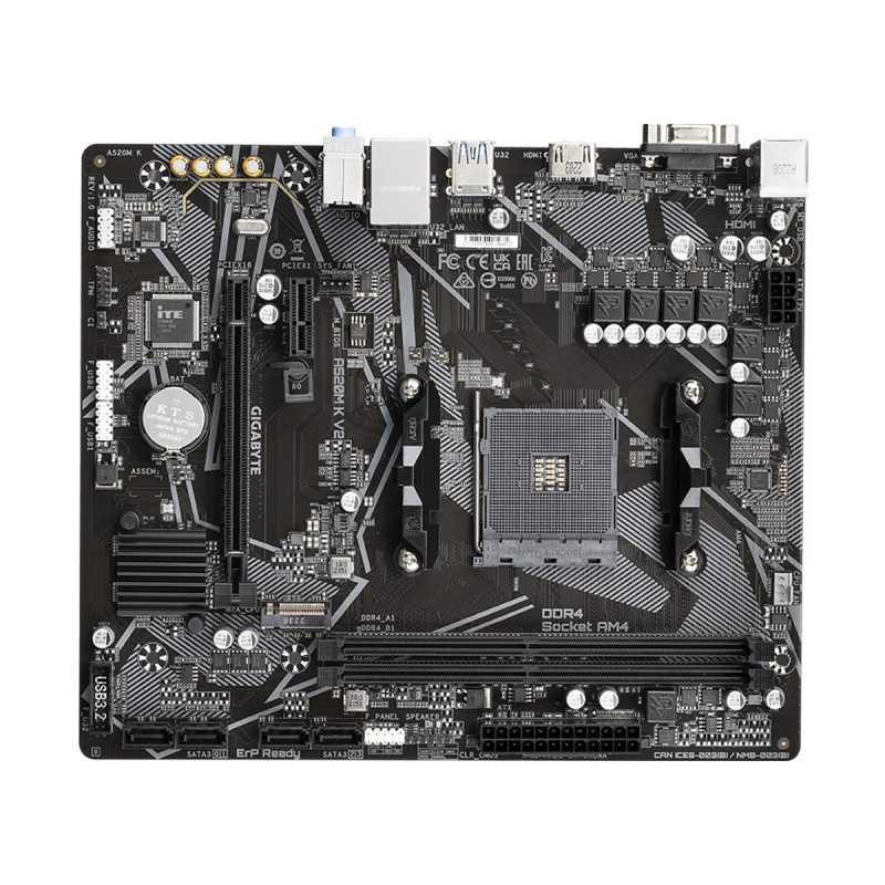 MAINBOARD (เมนบอร์ด)(AM4) GIGABYTE A520M K V2 (REV.1.1) (3Y) - Image 4