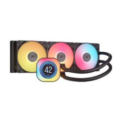 LIQUID COOLER (ชุดน้ำปิด) CORSAIR iCUE LINK TITAN 360 RX LCD RGB BLACK (CW-9061023-WW) (6Y)