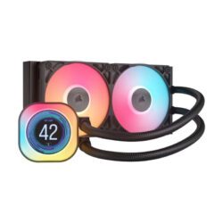 LIQUID COOLER (ชุดน้ำปิด) CORSAIR iCUE LINK TITAN 240 RX LCD RGB BLACK (CW-9061022-WW) (6Y)