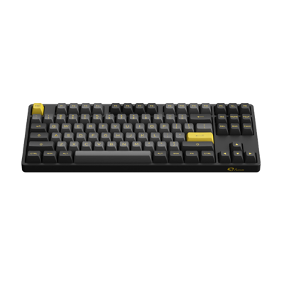 KEYBOARD (คีย์บอร์ด) AKKO 5087B PLUS BLACK&GOLD (AKKO V3 CREAM YELLOW SWITCH ) (LASER THAI) - Image 3