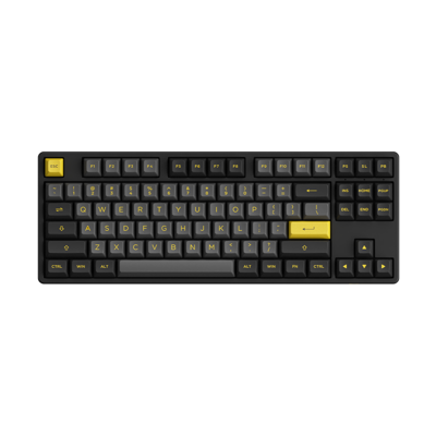 KEYBOARD (คีย์บอร์ด) AKKO 5087B PLUS BLACK&GOLD (AKKO V3 CREAM YELLOW SWITCH ) (LASER THAI) - Image 2