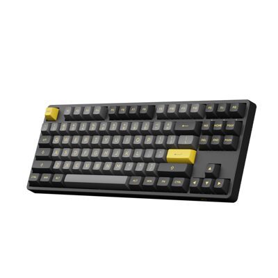 KEYBOARD (คีย์บอร์ด) AKKO 5087B PLUS BLACK&GOLD (AKKO V3 CREAM YELLOW SWITCH ) (LASER THAI) - Image 5