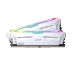 RAM (แรม) LEXAR ARES RGB KIT 32GB (16x2) DDR5 6400MHz WHITE (LD5EU016G-R6400GDWA) (LT)