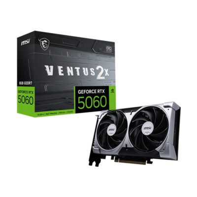 VGA(การ์ดจอ) MSI GEFORCE RTX 5060 VENTUS 2X OC 8G - 8GB GDDR7 (3Y)