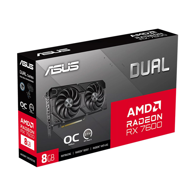 VGA(การ์ดจอ) ASUS DUAL RADEON RX 7600 O8G-EVO - 8GB GDDR6 - Image 7
