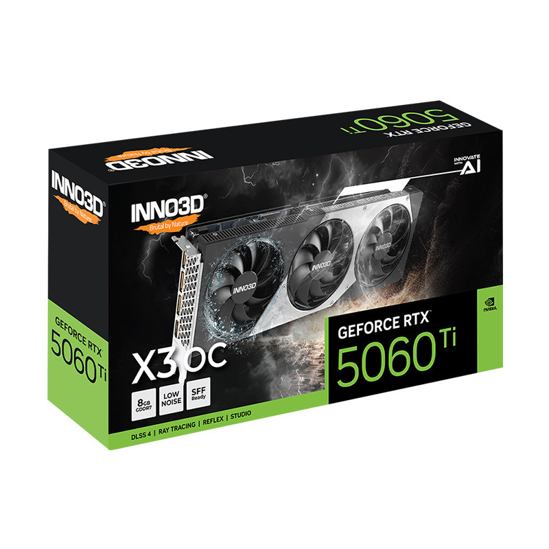 VGA(การ์ดจอ) INNO3D GEFORCE RTX 5060 TI X3 OC - 8GB GDDR7 (N506T3-08D7X-193075L ) (3Y) - Image 3