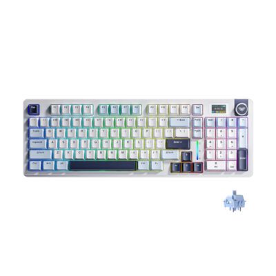 KEYBOARD (คีย์บอร์ด) AULA S98 PRO (GLACIER BLUE) STAR VECTOR SWITCH (EN/TH) (2Y)