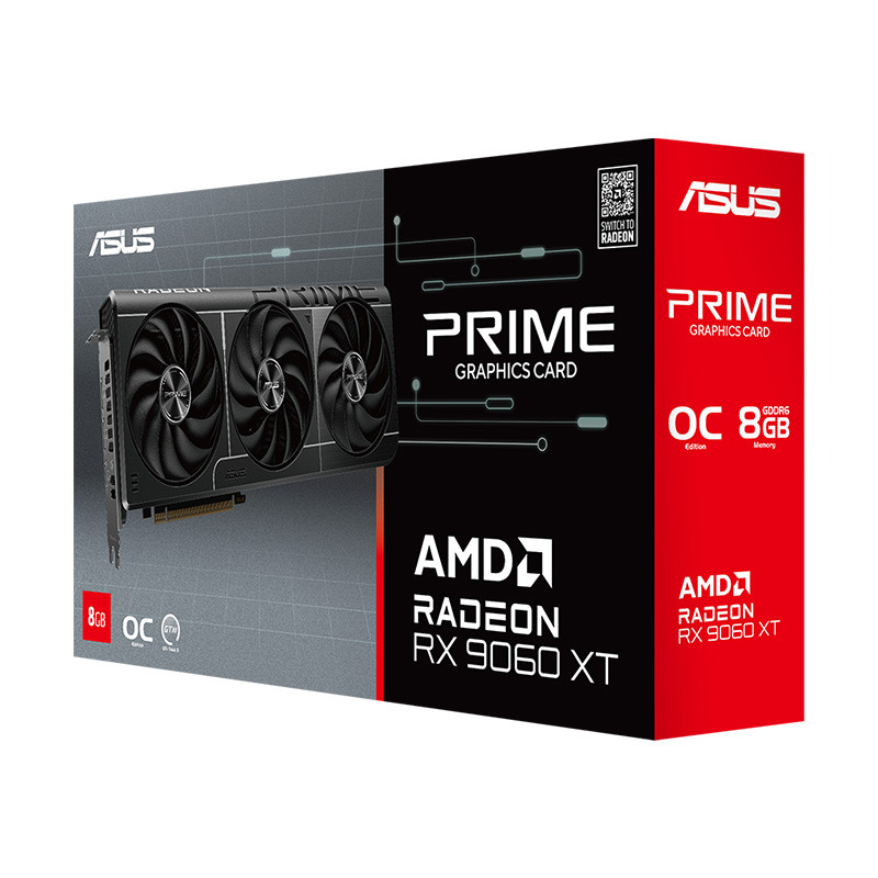 VGA(การ์ดจอ) ASUS PRIME RADEON RX 9060 XT O8G - 8GB GDDR6 (PRIME-RX9060XT-O8G) (3Y) - Image 8