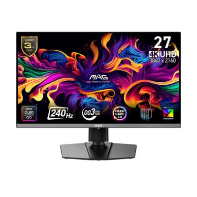 MONITOR (จอมอนิเตอร์) MSI MAG 272UP QD-OLED X24 - 26.5 QD-OLED 4K 240Hz (3Y)