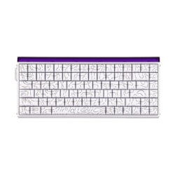 KEYBOARD (คีย์บอร์ด) AULA HERO 84 HE SIDE PRINTED (WHITE) PLUTO MAGNETIC SWITCH (EN) (2Y)
