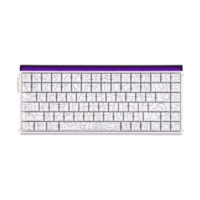 KEYBOARD (คีย์บอร์ด) AULA HERO 84 HE SIDE PRINTED (WHITE) PLUTO MAGNETIC SWITCH (EN) (2Y)