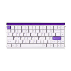 KEYBOARD (คีย์บอร์ด) AULA HERO 84 HE (WHITE/PURPLE) PLUTO MAGNETIC SWITCH (EN) (2Y)