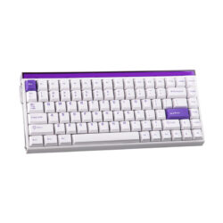 Alternative view of KEYBOARD (คีย์บอร์ด) AULA HERO 84 HE (WHITE/PURPLE) PLUTO MAGNETIC SWITCH (EN) (2Y)
