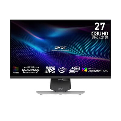 MONITOR (จอมอนิเตอร์) MSI MPG 274URDFW E16M - 27 RAPID IPS Mini-LED 4K 160Hz/FHD 320Hz (3Y)