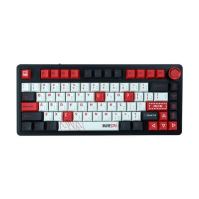 KEYBOARD (คีย์บอร์ด) AULA F75 x iHAVECPU DEMETER 3IN1 WIRELESS [GRAYWOOD V3 SWITCH] (EN/TH) (2Y)