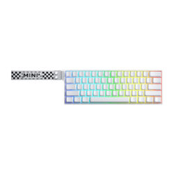 KEYBOARD (คีย์บอร์ด) AULA MINI60 HE PRO (WHITE) [SMOKY CLOUD MAGNETIC SWITCH] (EN) (2Y)