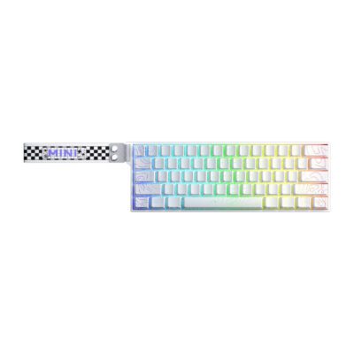 KEYBOARD (คีย์บอร์ด) AULA MINI60 HE MAX (WHITE) [SPIRIT CLOUD (LINGYUN) MAGNETIC SWITCH] (EN) (2Y)