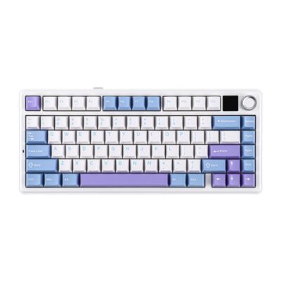 KEYBOARD (คีย์บอร์ด) AULA F75 MAX (WHITE/BLUE/PURPLE) 3IN1 WIRELESS [REAPER SWITCH] (EN/TH) (2Y) - Image 7