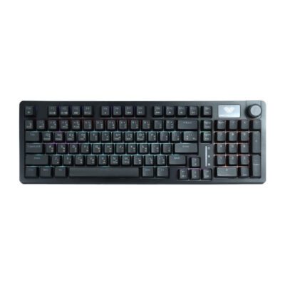 KEYBOARD (คีย์บอร์ด) AULA S98 (BLACK) 3IN1 WIRELESS [RED SWITCH] (EN/TH) (2Y)