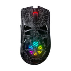 MOUSE (เมาส์) AULA SC620 WIRELESS GAMING MOUSE (BLACK) CONTOUR LINE DESIGN (2Y)