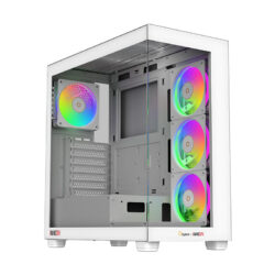 CASE (เคส) OCYPUS x iHAVECPU GAMMA C72 ARGB (WHITE)(ATX) (2Y)