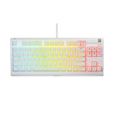 KEYBOARD (คีย์บอร์ด) STEELSERIES APEX 3 TKL RGB (WHITE) (EN) (2Y)